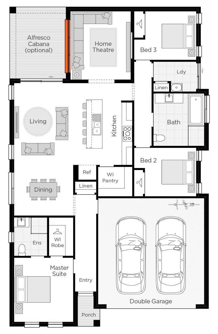 Albany floorplan Modern House Designs