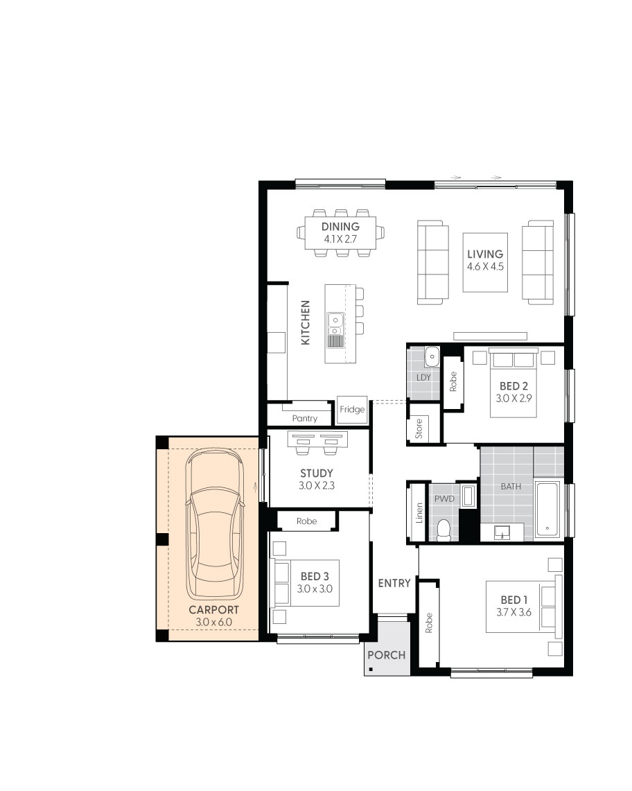 Crystal 14-floor-plan-SINGLE-CARPORT-RHS