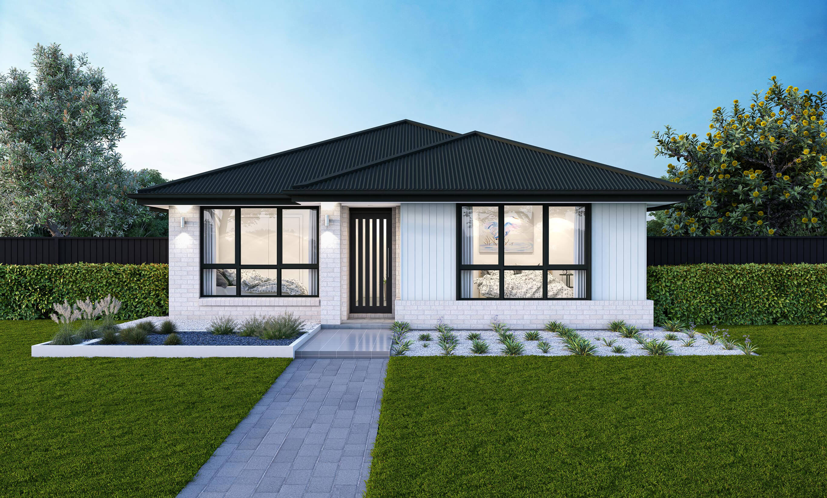 Bailie 14 - Single Storey Home Design Boardwalk Facade