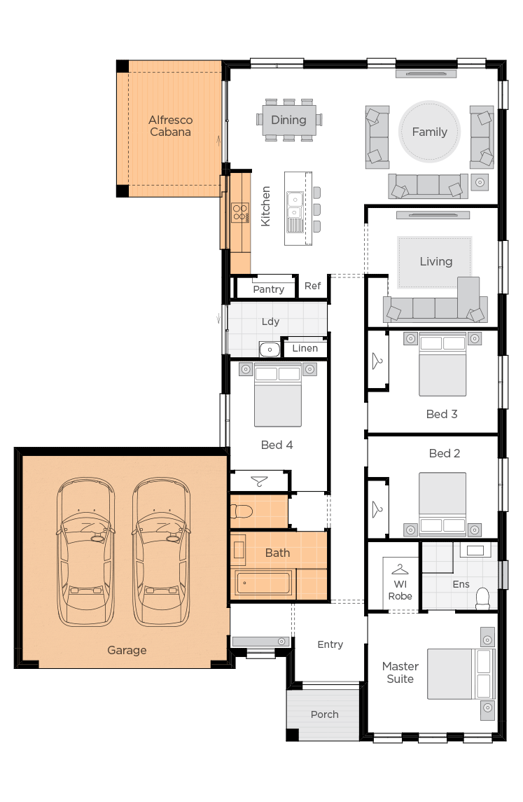 Boronia One Upgrade floor plan lhs Boronia One Upgrade floor plan lhs