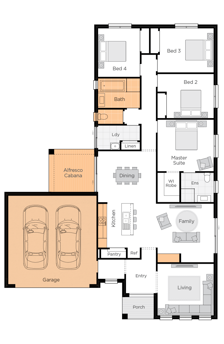 Boronia Two Upgrade floor plan lhs Boronia Two Upgrade floor plan lhs