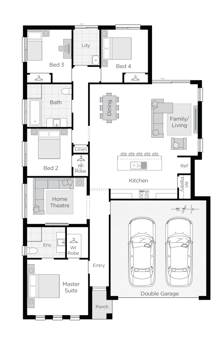 Sierra LHS Floor Plan (Classic)