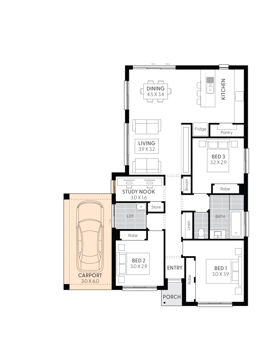 Targa13-Floor-Plan-SINGLE-CARPORT-RHS