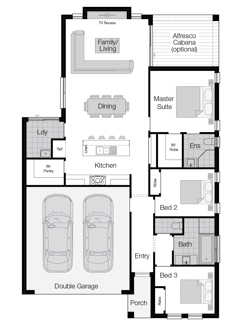Esquire Floor Plan Esquire-Single Storey Floor Plan-Wilson Homes