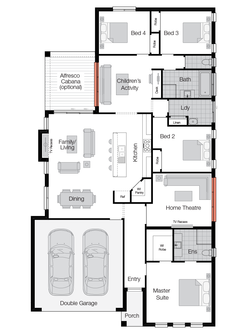 Havana Floor Plan Havana- Single Storey Floor Plan-Wilson Homes