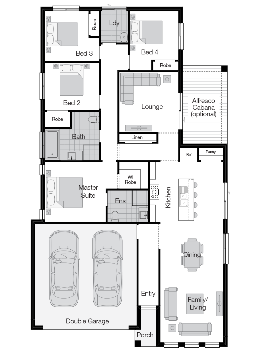 Parkroyal Floor Plan Parkroyal- Single Storey Floor Plan-Wilson Homes