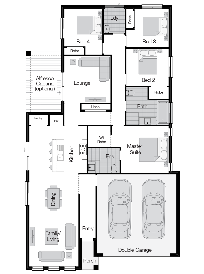 Parkroyal Floor Plan Parkroyal- Single Storey Floor Plan-Wilson Homes