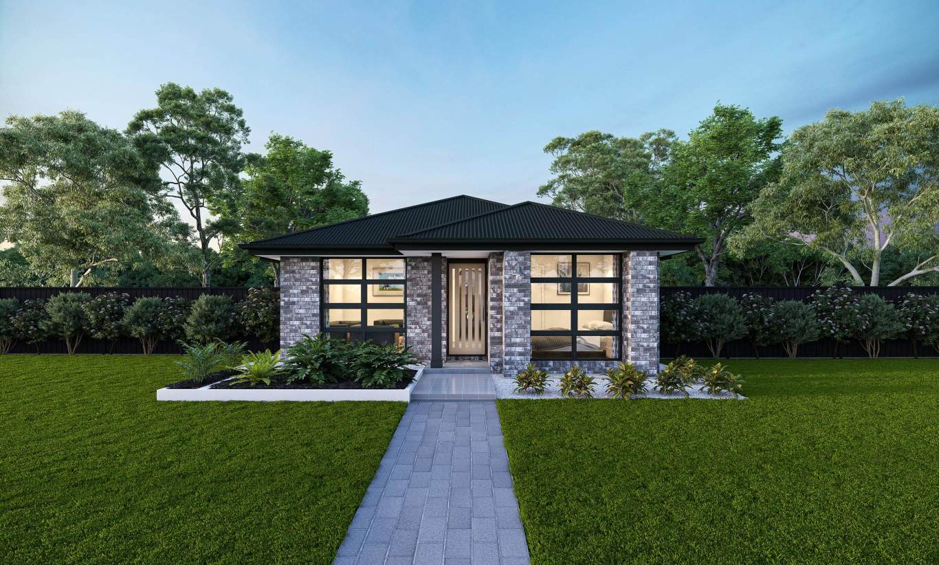 Derby-16-single-storey-home-design-Executive-facade Lot 8, Grange Estate House & Land Package