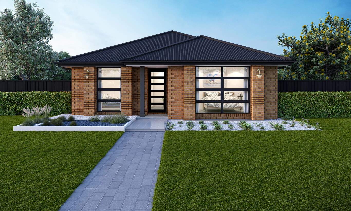 Bailie 14 - Single Storey Home Design Executive Facade