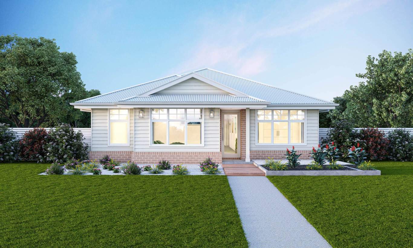 Eden 13 - Single Storey Home Design Hampton Facade Eden 13 - Single Storey Home Design Hampton Facade