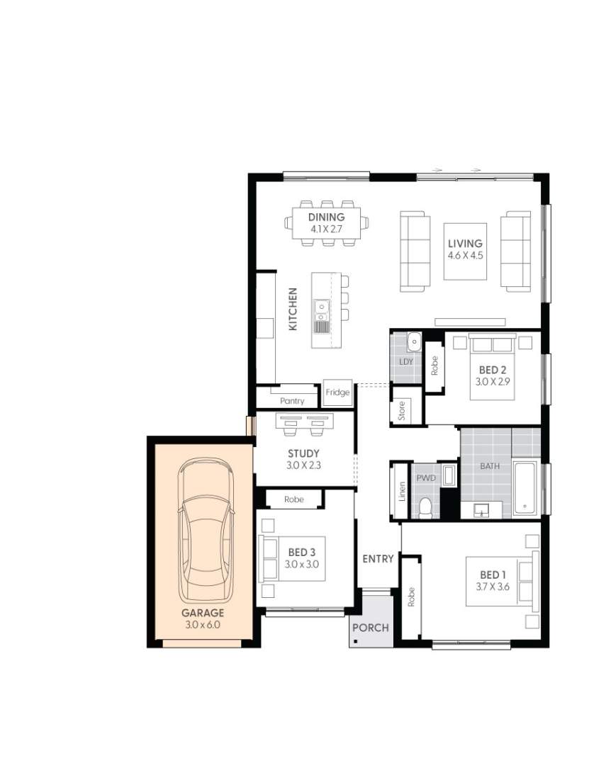 Crystal 14-floor-plan-SINGLE-GARAGE-RHS