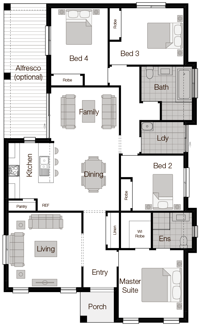 Amalfi Floor Plan Amalfi Floor Plan - Wilson Homes