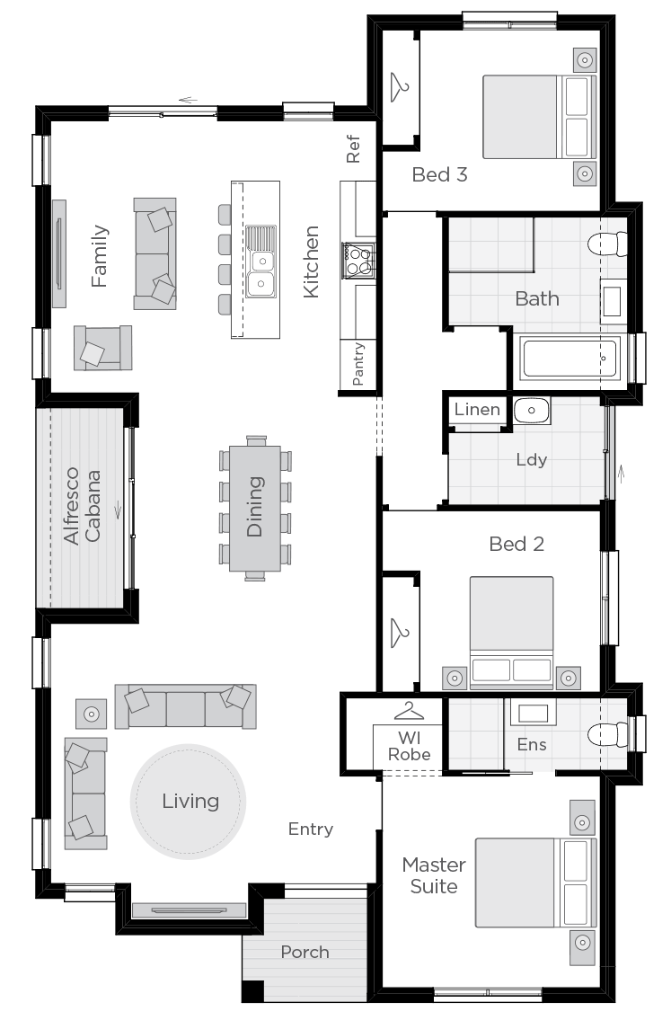 Barcelona One floorplan lhs Barcelona One floorplan lhs