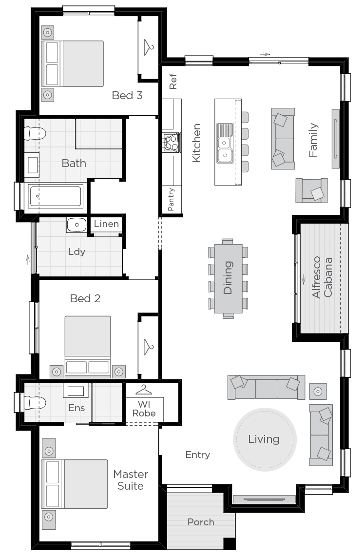 Barcelona One floorplan lhs Barcelona One floorplan lhs
