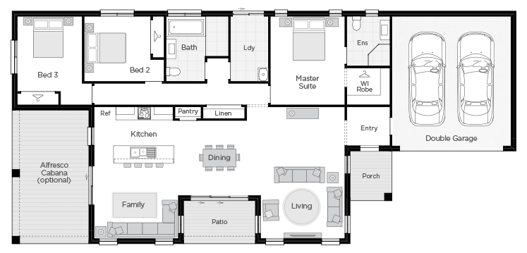 Barcelona Two floorplan lhs Barcelona Two floorplan lhs