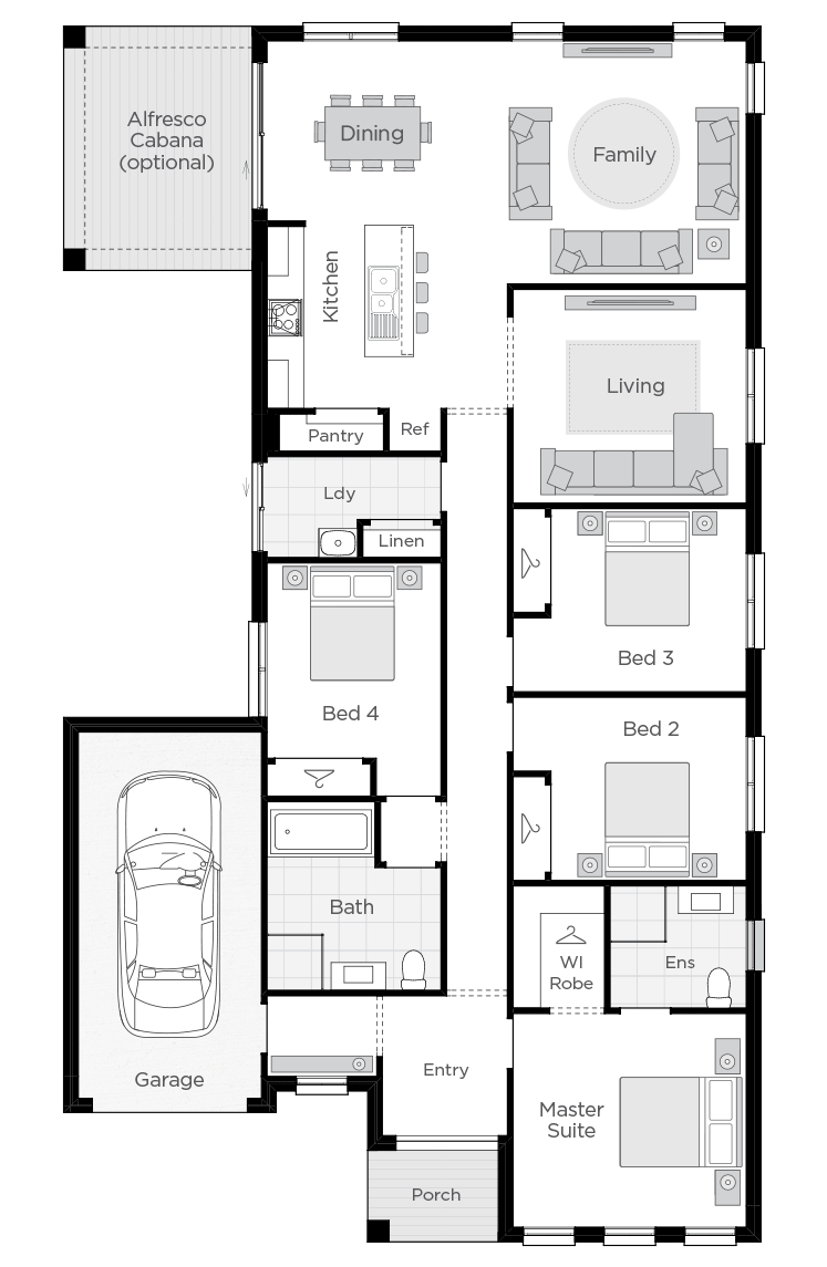 Boronia One floorplan lhs Boronia One floorplan lhs