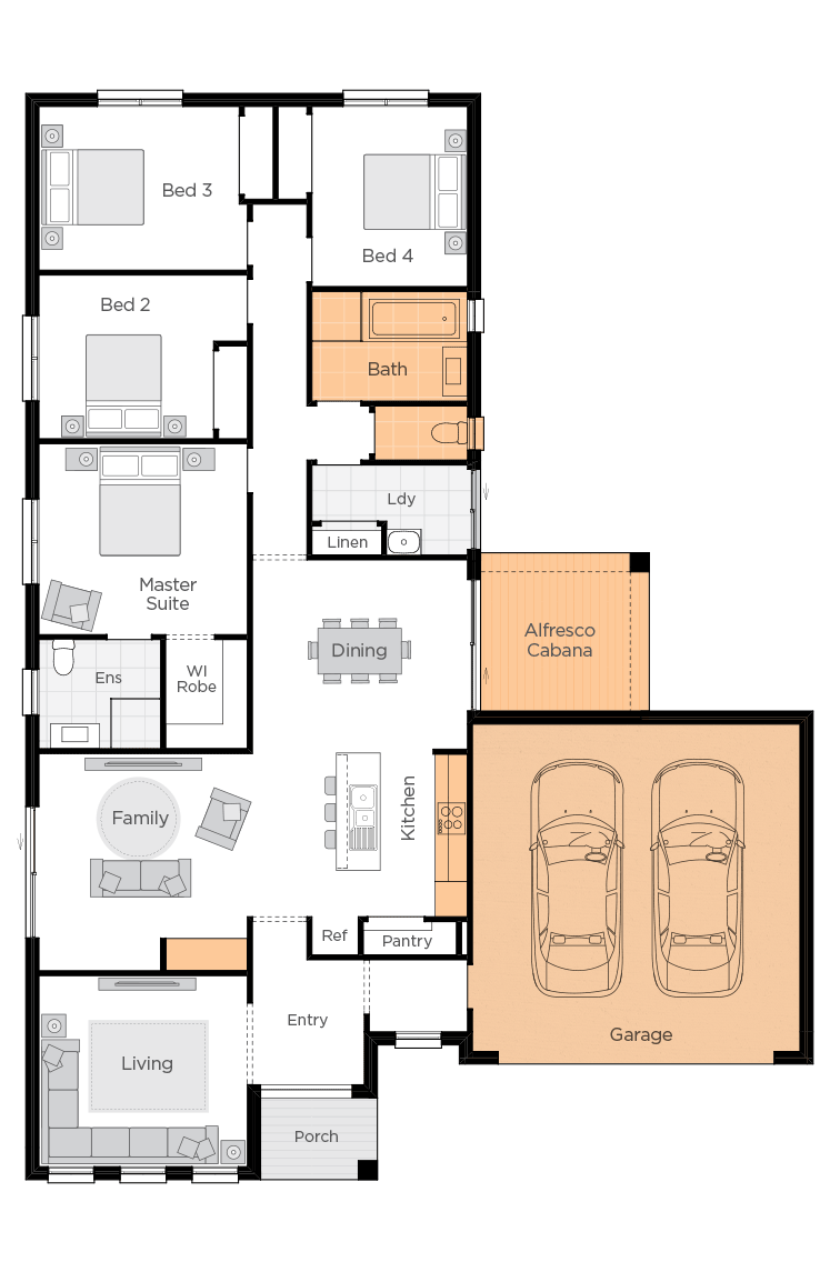 Boronia Two Upgrade floor plan lhs Boronia Two Upgrade floor plan lhs