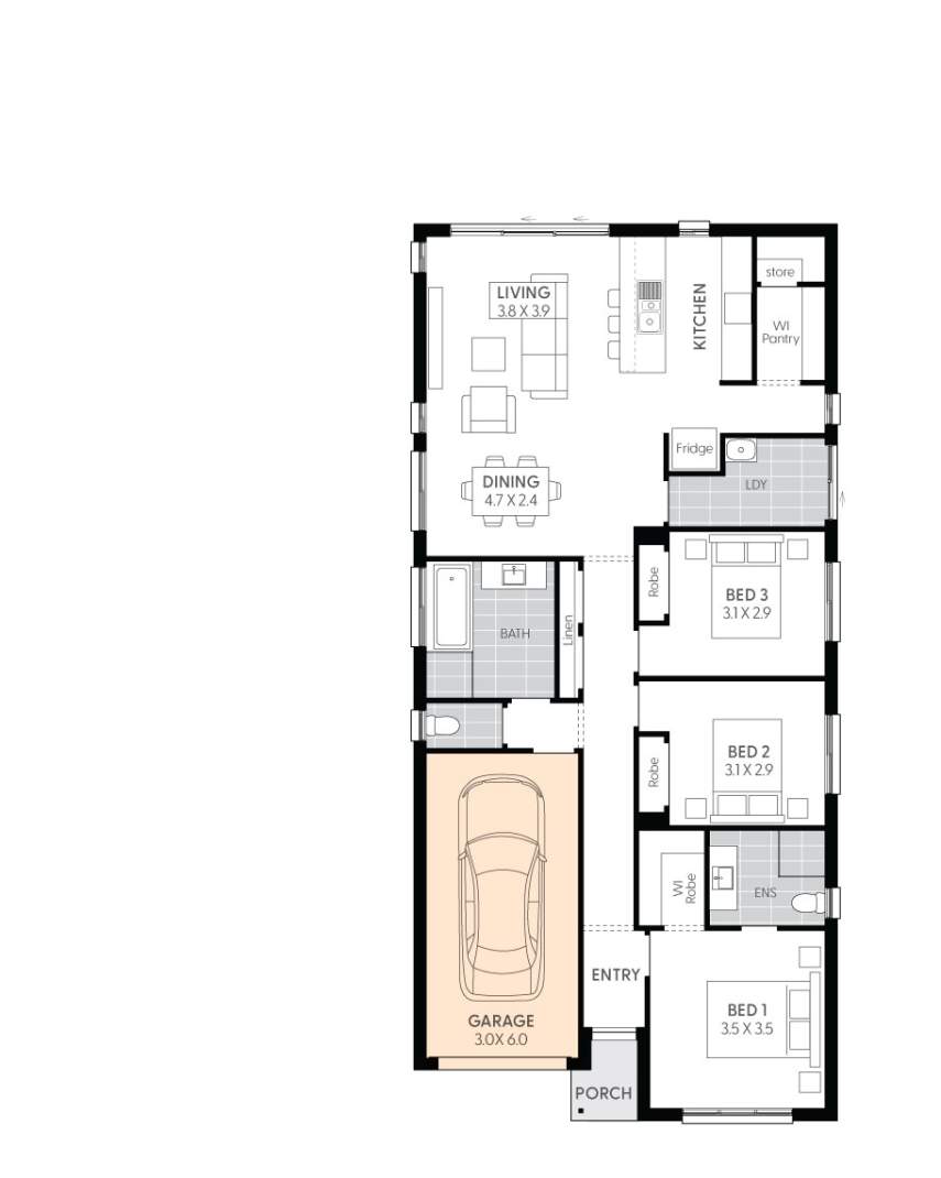 Hamilton15-floor-plan-SINGLE-GARAGE-IN-LIEU-OF-BEDROOM-4-&-STUDY-LHS