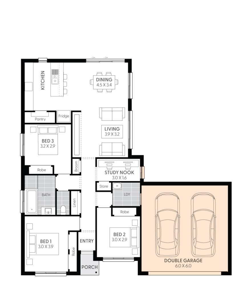 Targa13-Floor-Plan-DOUBLE-GARAGE-RHS