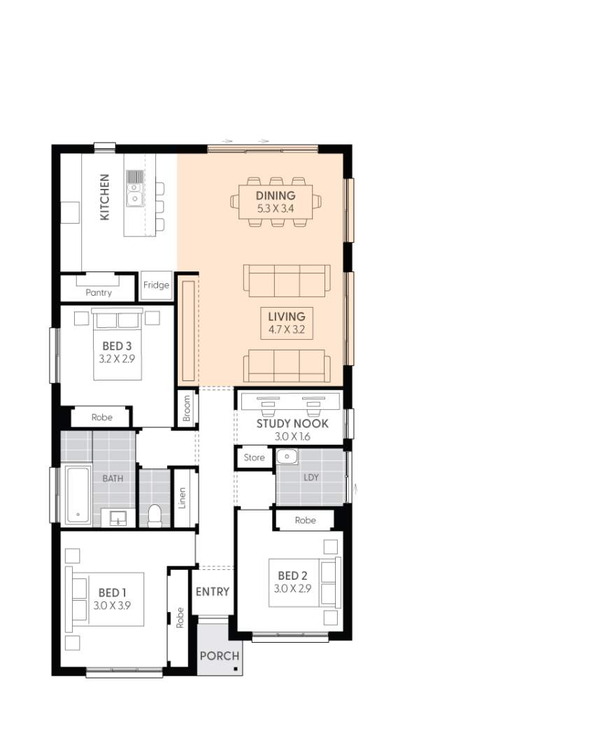 Targa13-Floor-Plan-GRAND-LIVING-DINING-OPTION-RHS