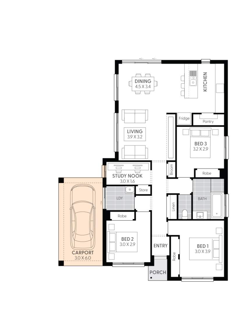 Targa13-Floor-Plan-SINGLE-CARPORT-RHS