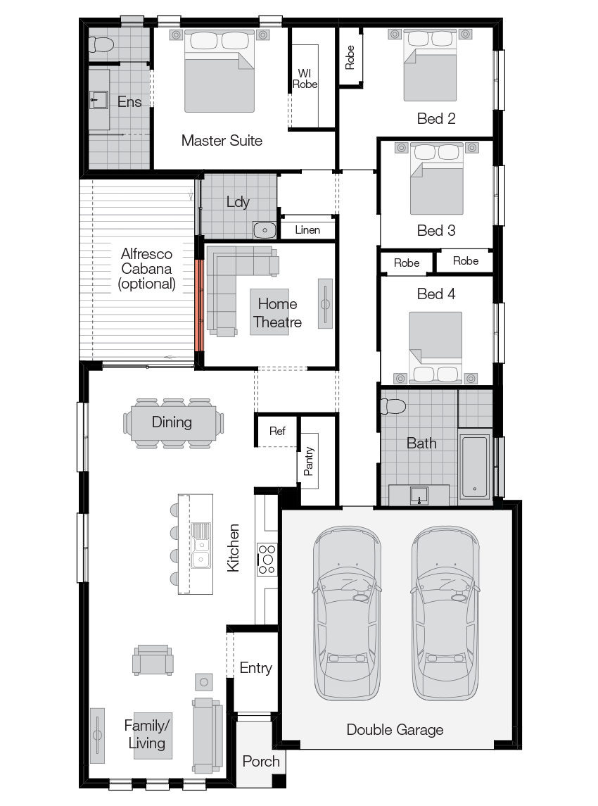 Arcadia 4 bedroom home design nextgen portfolio