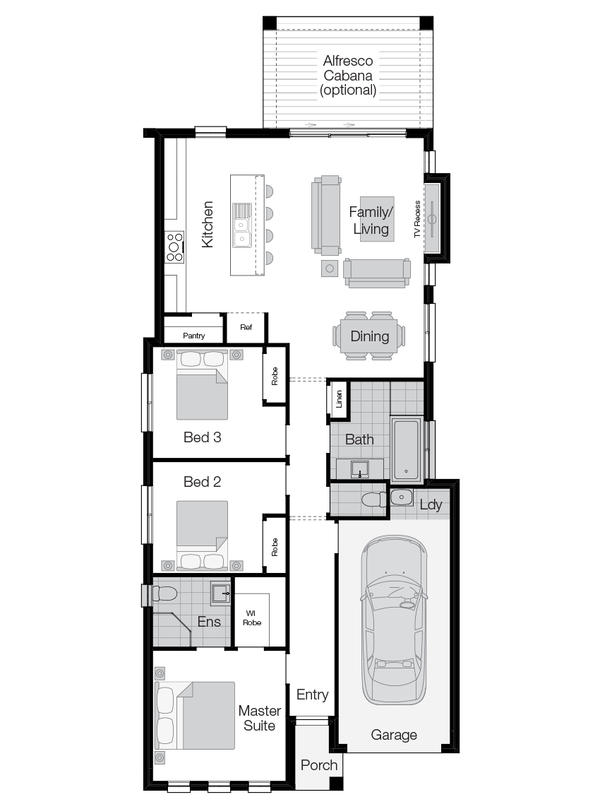 Hamilton- Single Storey Floor Plan-Wilson Homes