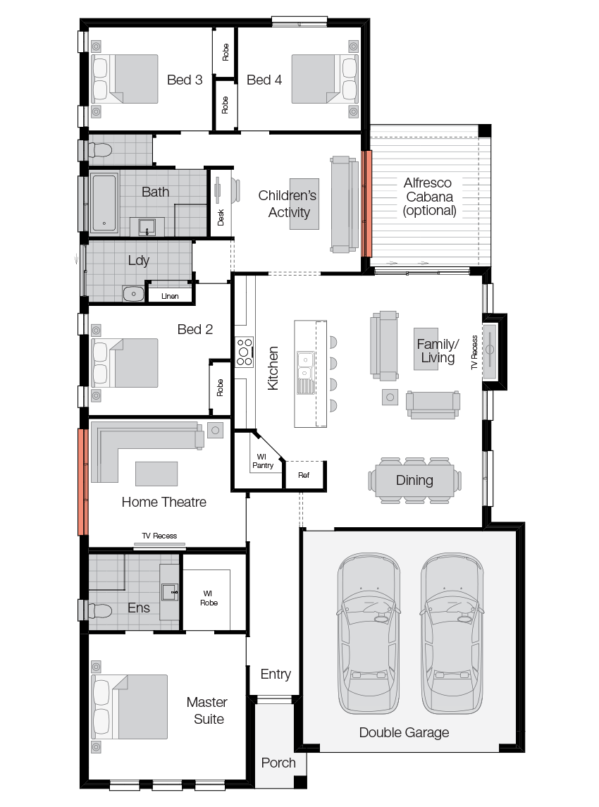 Havana Floor Plan Havana- Single Storey Floor Plan-Wilson Homes