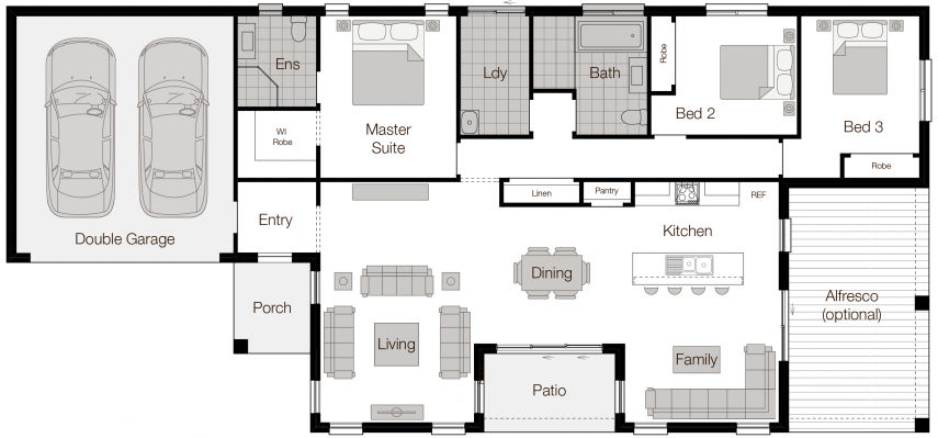 Barcelona Two Floor Plan Barcelona-two-Single Storey Floor Plan-Wilson Homes