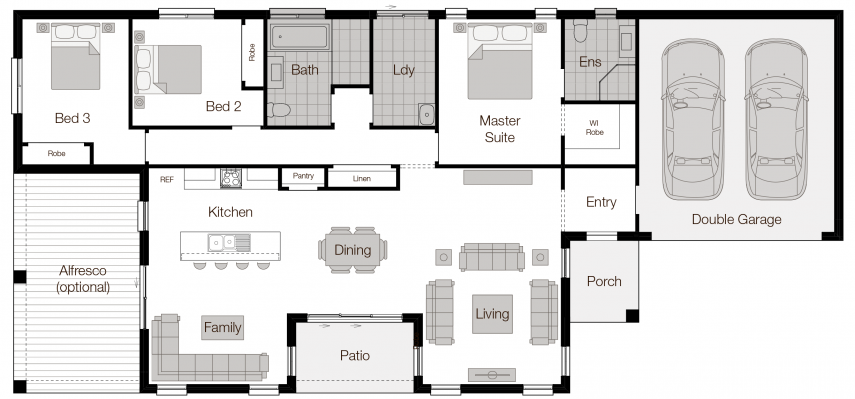 Barcelona Two Floor Plan Barcelona-two-Single Storey Floor Plan-Wilson Homes