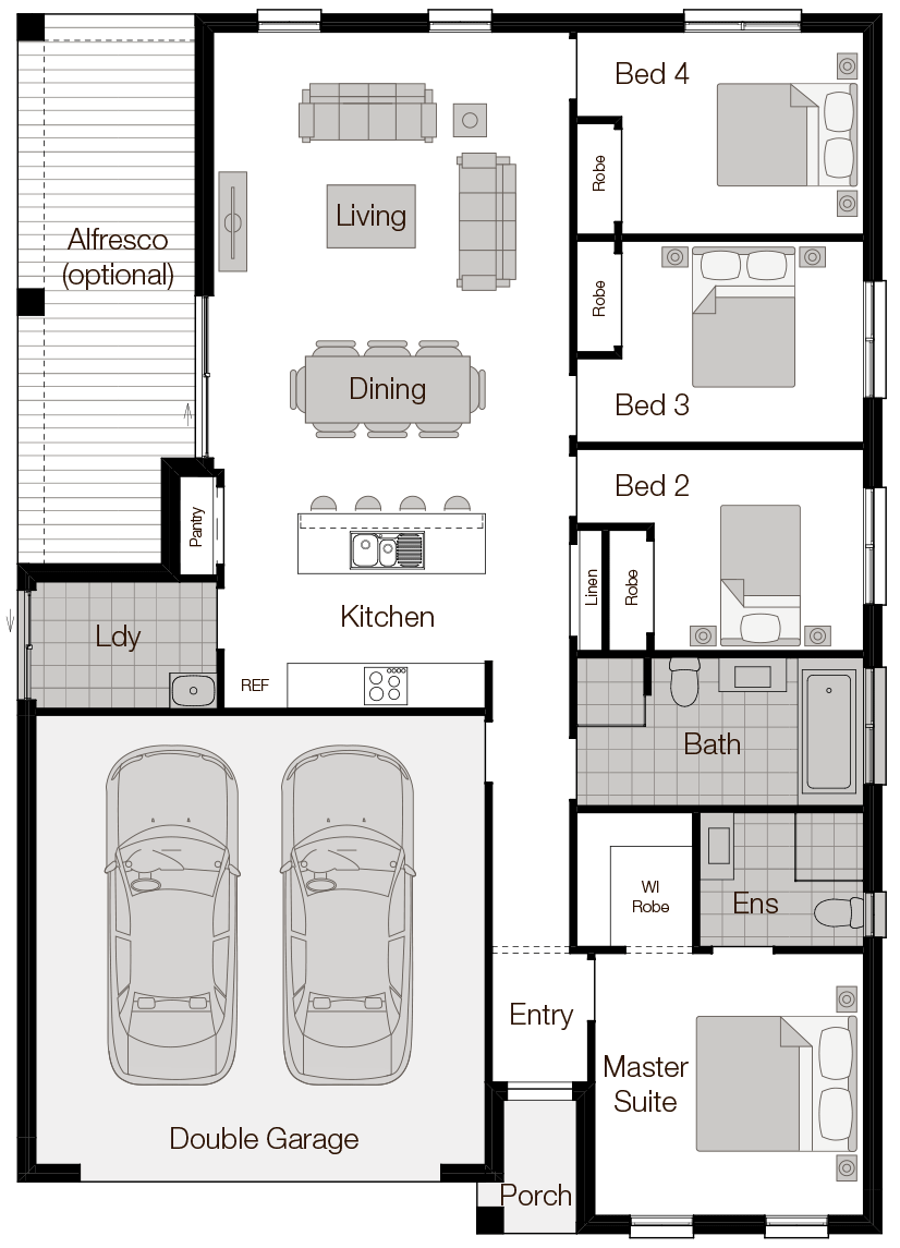 Levante Floor Plan Levante-Single Storey Floor Plan - Wilson Homes