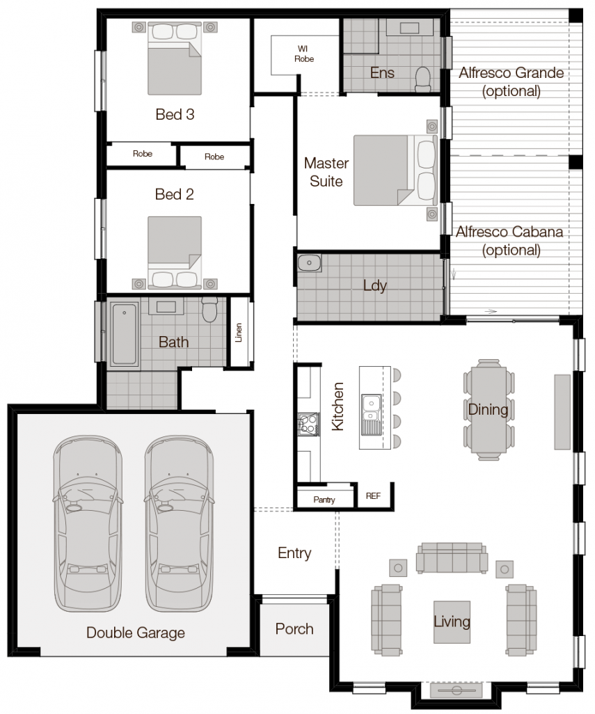 Santorini Floor Plan Santorini-Single Storey Floor Plan-Wilson Homes