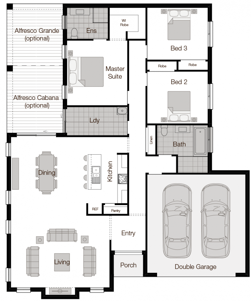 Santorini Floor Plan Santorini-Single Storey Floor Plan-Wilson Homes