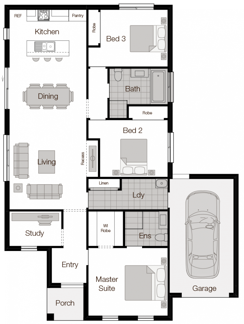 Vienna Floor Plan Vienna-Single Storey Floor Plan-Wilson Homes