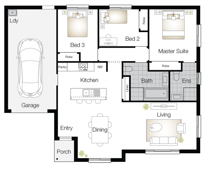 Crestwood Floor Plan Crestwood - Single Storey Floor Plan - Wilson Homes