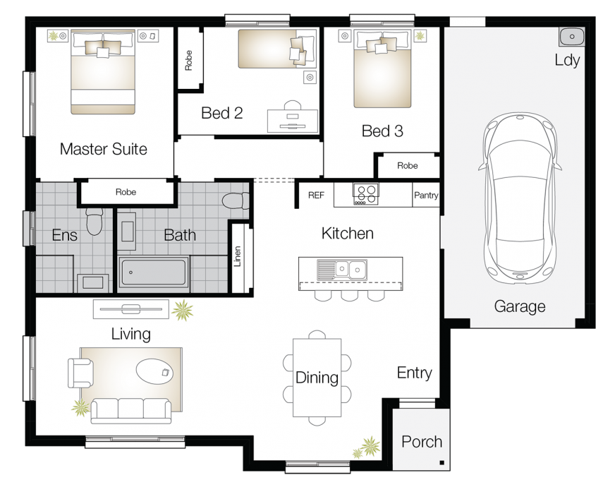 Crestwood Floor Plan Crestwood - Single Storey Floor Plan - Wilson Homes
