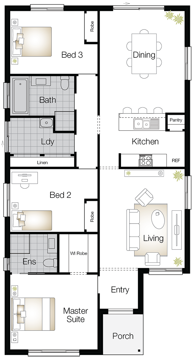 Jamison One – Single Storey Floor Plan - Wilson Homes