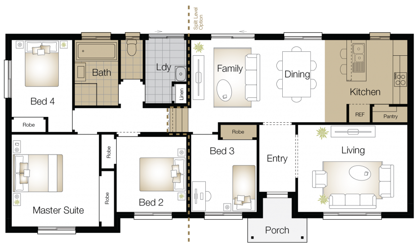 Kingston One Floor Plan Upgrade Kingston One – Single Storey Floor Plan Upgrade - Wilson Homes