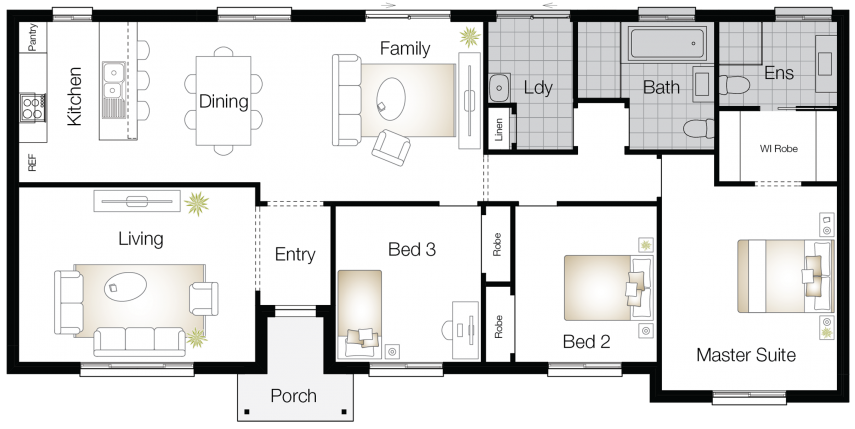 Kingston Two – Single Storey Floor Plan - Wilson Homes