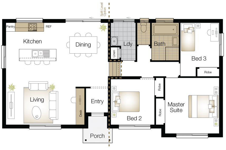Throsby Floor Plan Upgrade Throsby – Single Storey Floor Plan - Wilson Homes