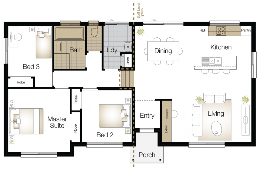 Throsby Floor Plan Upgrade Throsby – Single Storey Floor Plan - Wilson Homes
