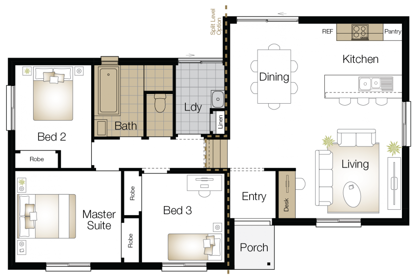 Vasey Floor Plan -Upgrade Vasey - Single Storey Floor Plan - Upgrade - Wilson Homes