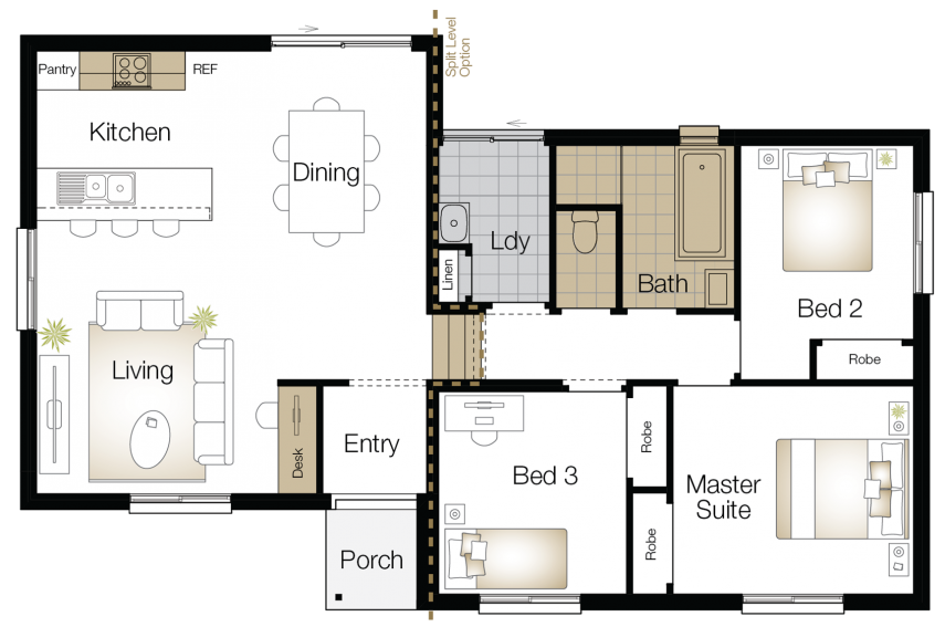 Vasey Floor Plan -Upgrade Vasey - Single Storey Floor Plan - Upgrade - Wilson Homes