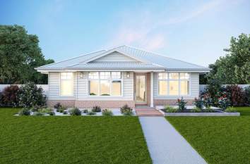 Eden 13 - Single Storey Home Design Hampton Facade Eden 13 - Single Storey Home Design Hampton Facade