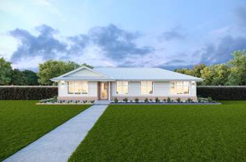 Kingston 14 Single Storey Home Design Hampton Facade LHS
