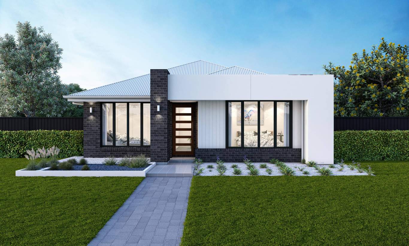 Bailie 14 - Single Storey Home Design Contempo Facade