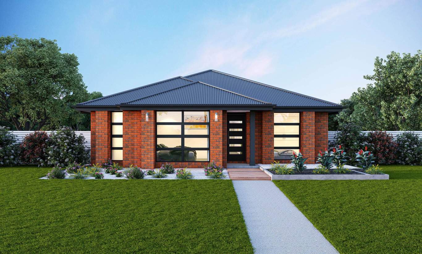 Eden 13 - Single Storey Home Design Executive Facade