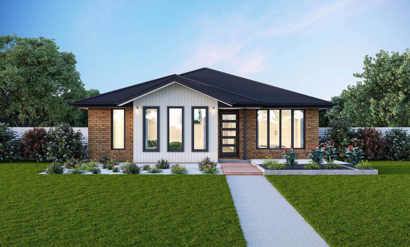 Eden 13 - Single Storey Home Design Verve Facade