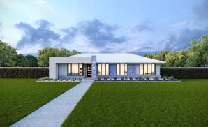 Kingston 14 Single Storey Home Design Contempo Facade LHS