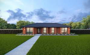 Kingston 14 Single Storey Home Design Executive Facade LHS